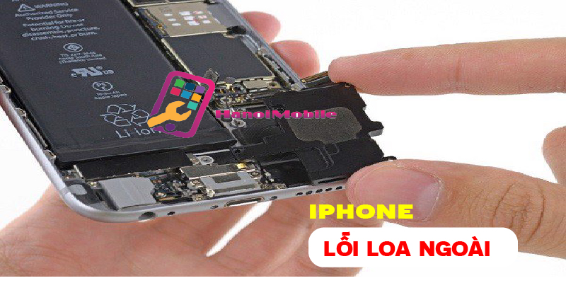 Hình 2: IPhone lỗi loa mang đến ngay cửa hàng Hanoimobile để sửa chữa